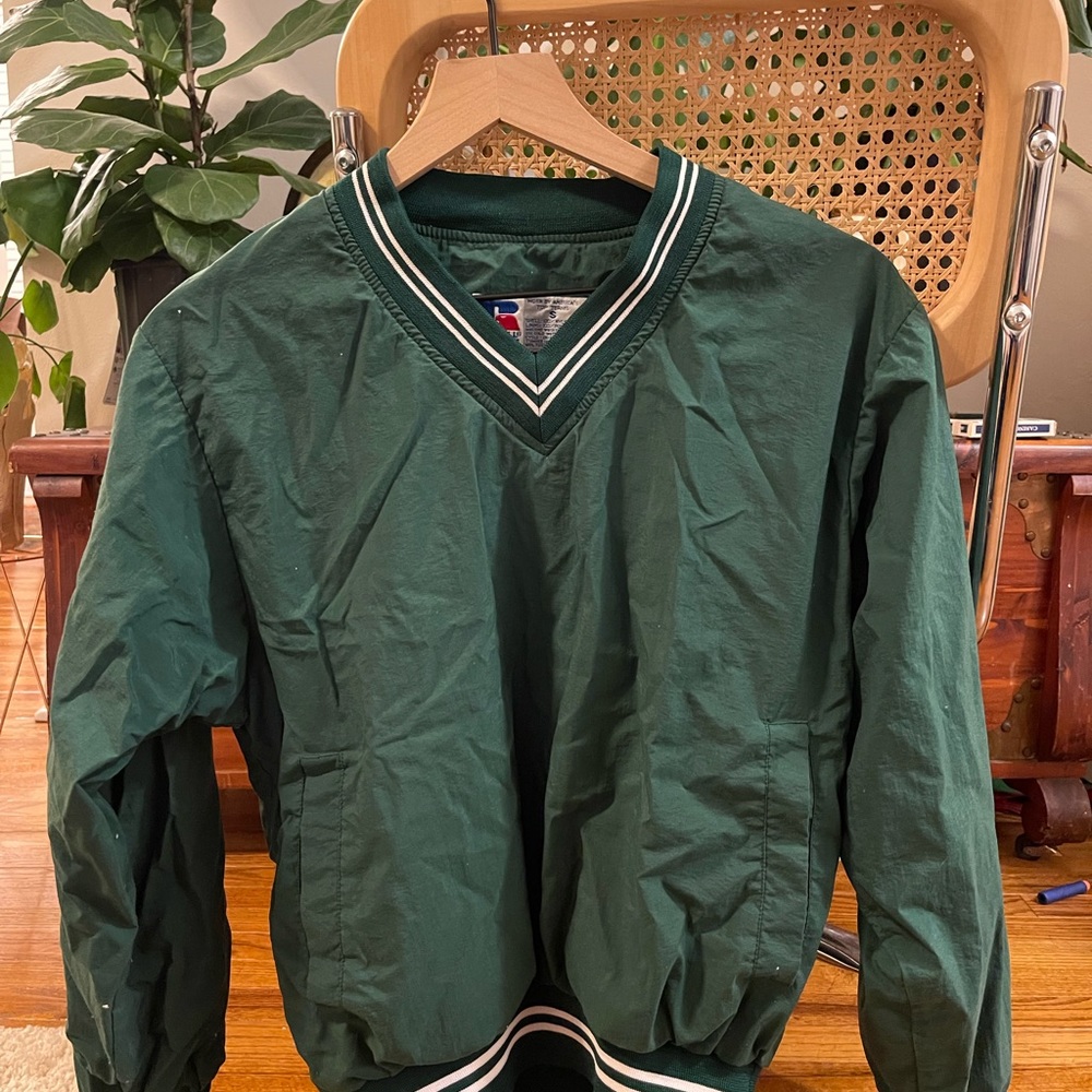 Vintage Russell Athletic Windbreaker Coaches Pullover